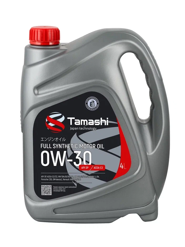 TAMASHI 0W-30 (SP | C3 | 504/507 | Dexos 2) PAO синт 4л