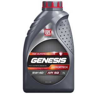 ЛУКОЙЛ Genesis Armortech 5W-40 (SQ/CF | A3/B4) синт 1л