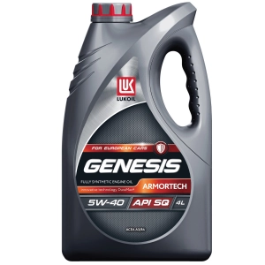 ЛУКОЙЛ Genesis Armortech 5W-40 (SQ/CF | A3/B4) синт 4л