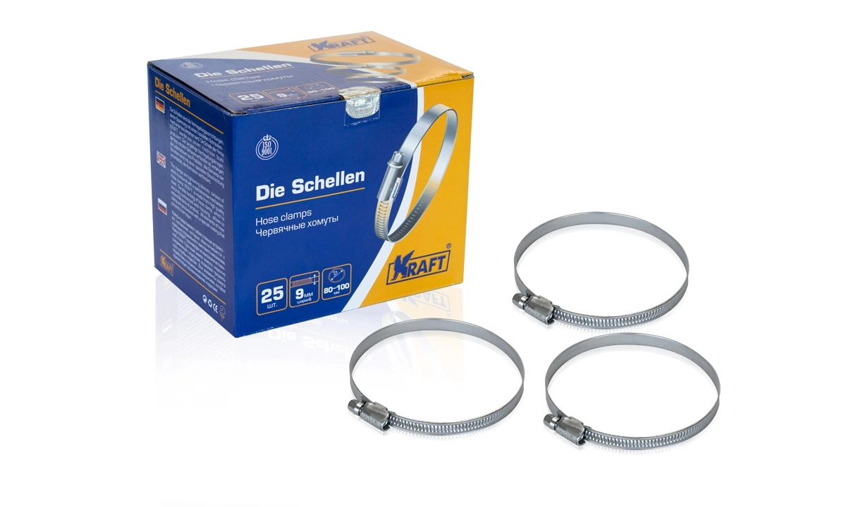 Хомут KRAFT 80-100мм 25шт
