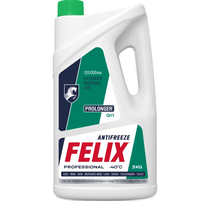 Антифриз Felix Prolonger G11 (зеленый) 3кг