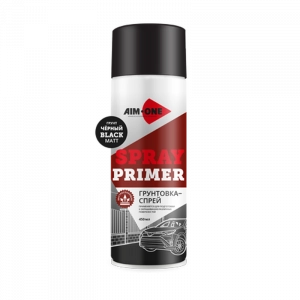 AIM-ONE Грунтовка-спрей ЧЕРНАЯ МАТОВАЯ (аэроз) 450мл