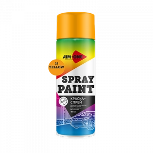 AIM-ONE Краска-спрей ЖЕЛТАЯ 450мл