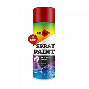 AIM-ONE Краска-спрей КРАСНАЯ 450мл