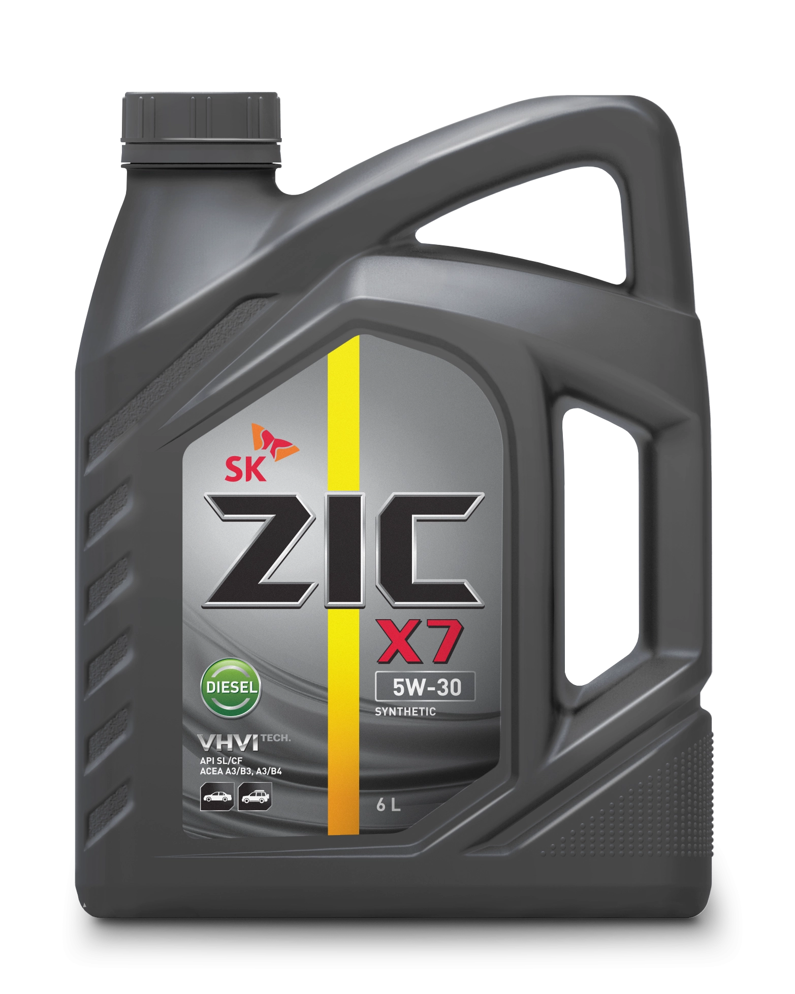 ZIC X7 Diesel 5W-30 (CF/SL | A3/B4 | 502/505 | GM-LL-A-025) синт 6л