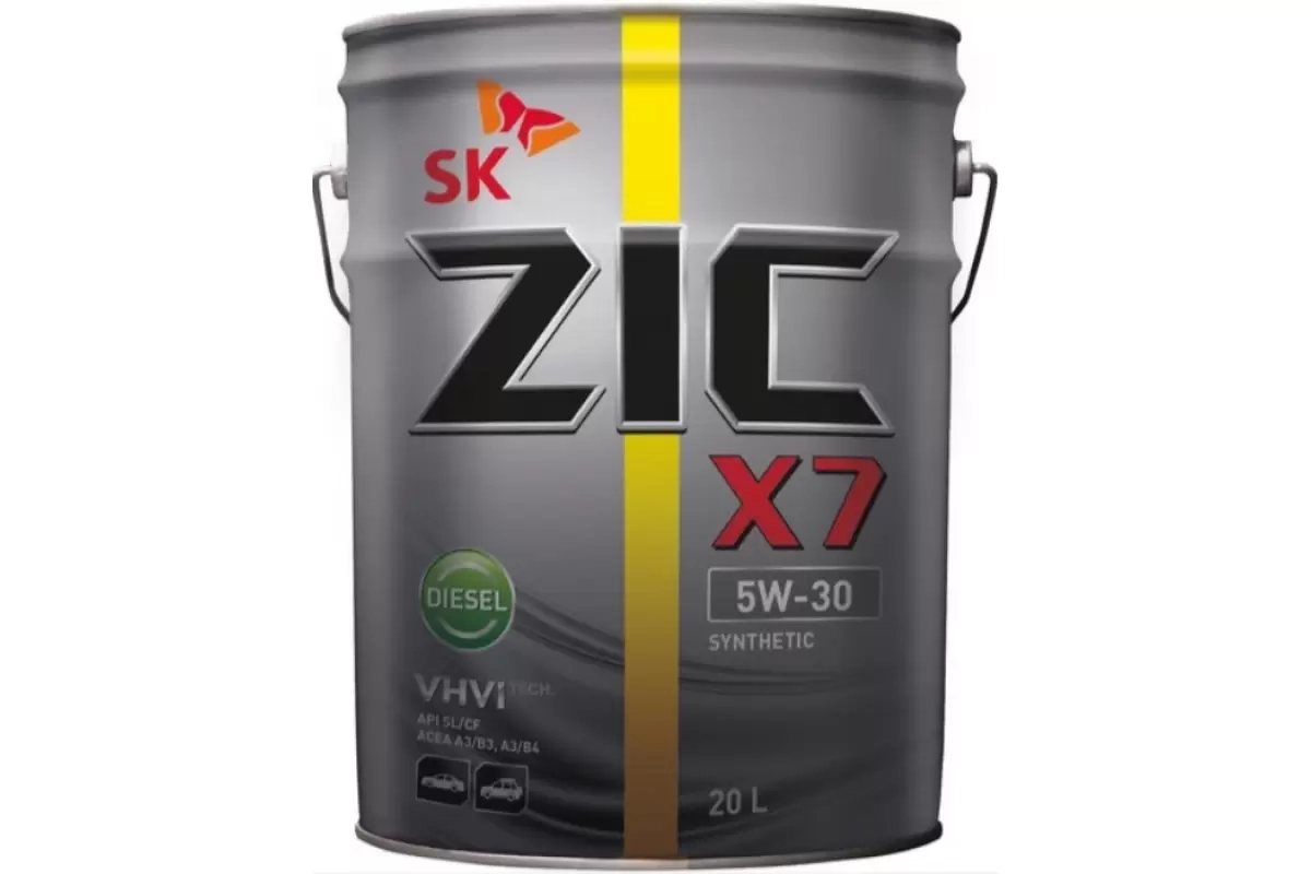 ZIC X7 Diesel 5W-30 (CF/SL | A3/B4 | 502/505 | GM-LL-A-025) синт 20л