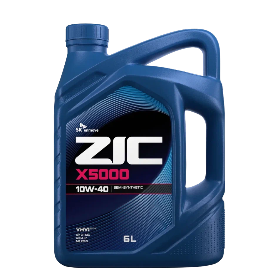 ZIC X5000 Diesel 10W-40 (CI-4/SL | E7 (E5, E3)) п/синт 6л